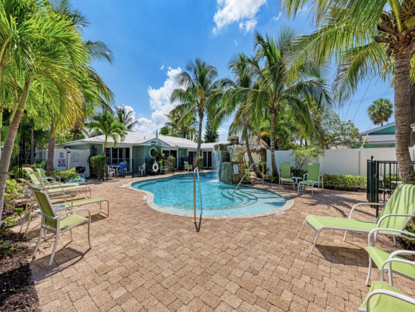 Anna Maria Island Vacation Villa - Two Bedroom Rental with Pool & Waterfall